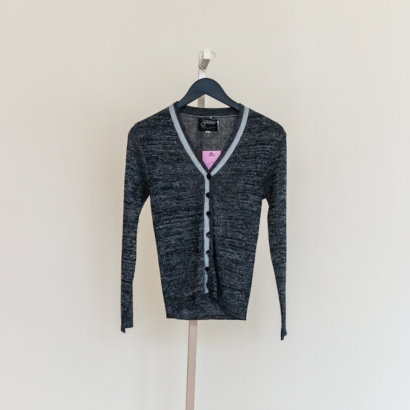 Black and shop silver cardigan